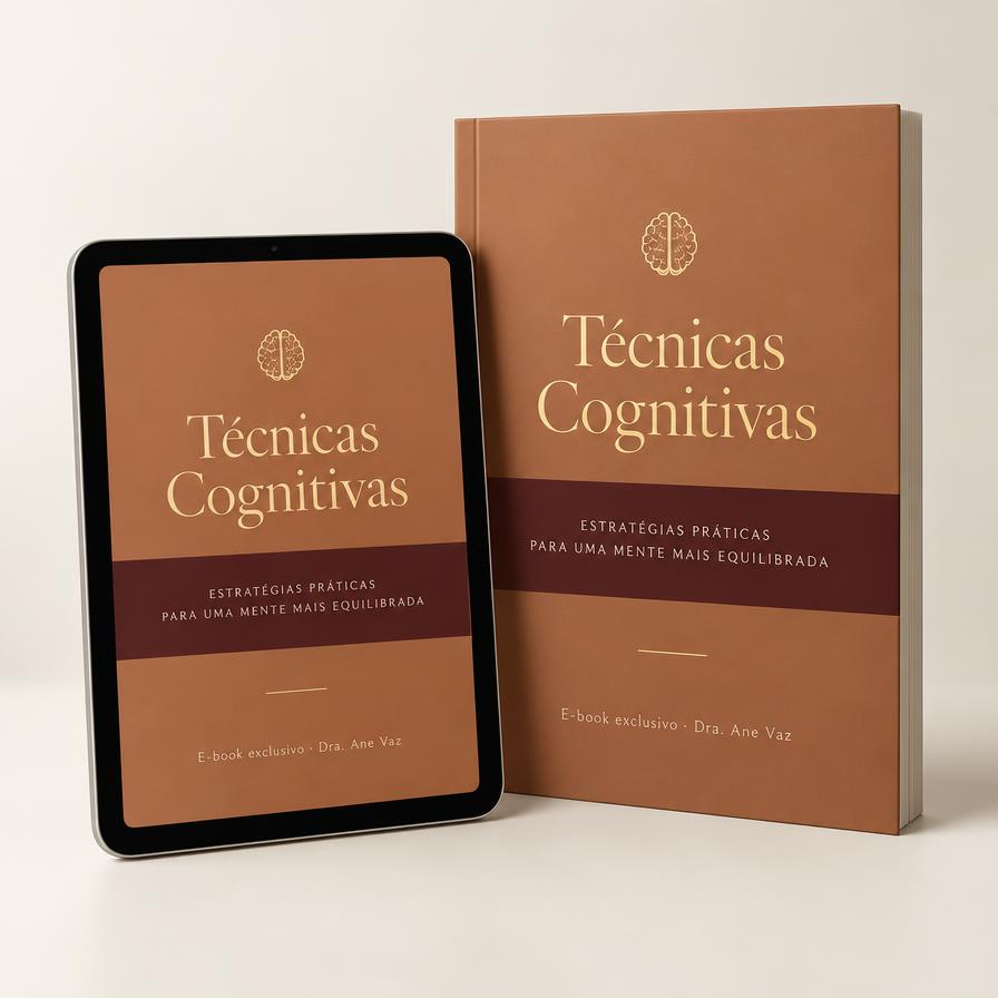 Mockup do e-book Técnicas Cognitivas