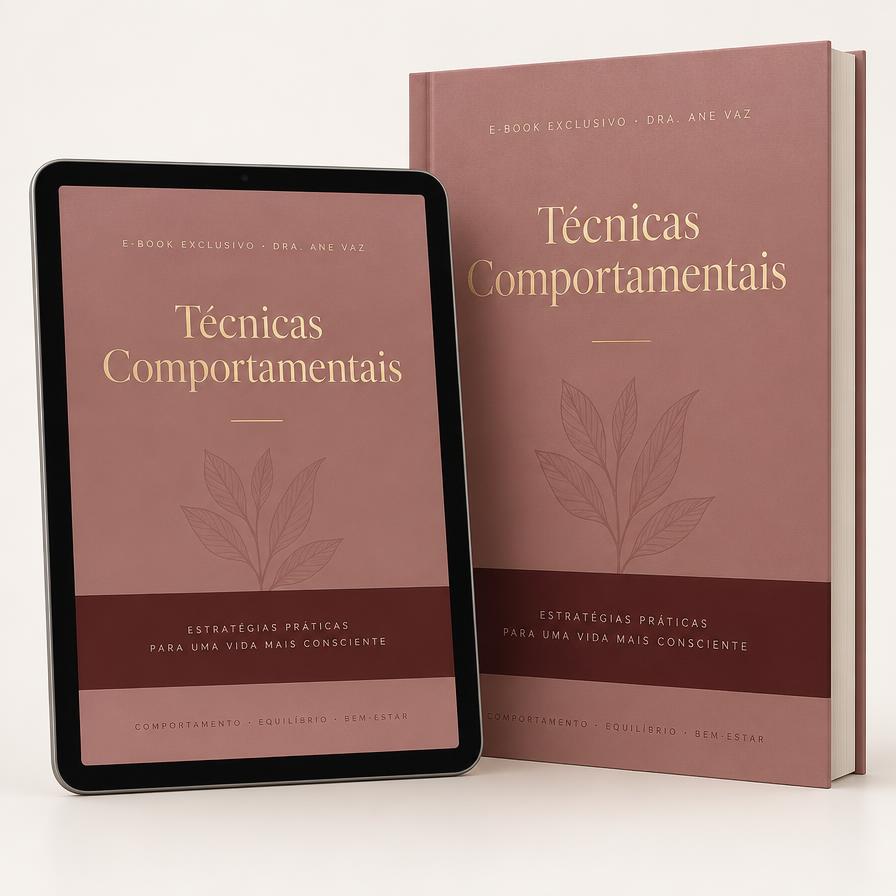 Mockup do e-book Técnicas Comportamentais